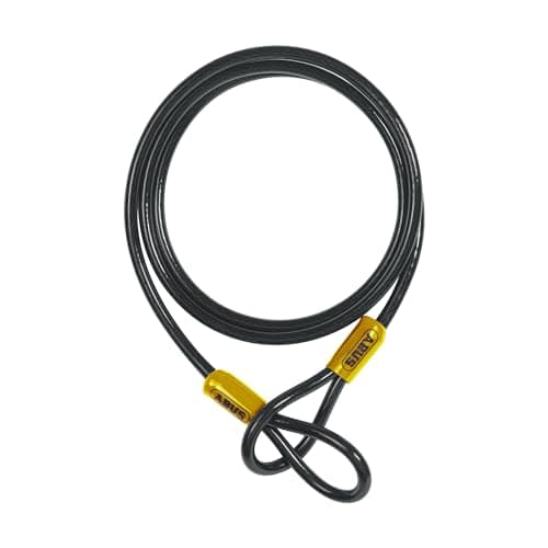 Image of ABUS Cobra 10 Loop Cable - Plastic Sheathed Steel Wire - Fuse for Bike and Motorcycle Accessories - 2m Long 10mm Thick