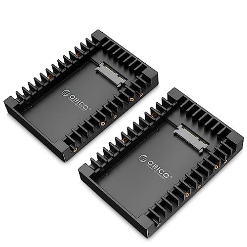 Image of [2Packs]ORICO 2.5 SSD SATA to 3.5 Hard Drive Adapter Internal Drive Bay Converter Mounting Bracket Caddy Tray for 7 / 9.5 / 12.5mm 2.5 inch HDD / SSD with SATA III Interface(1125SS-2)