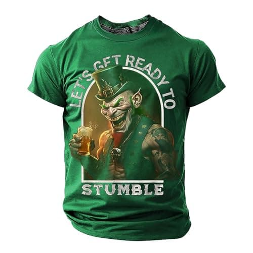 Image of 2026 Short Sleeve Graphic Print T-Shirt Casual Crew Neck Shirt Comfortable Top Blend Fabric Everyday, Green, XS