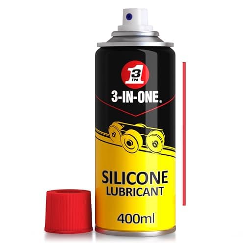 Image of 3-IN-ONE Silicone Lubricant 400ml, Quick Drying Silicone Spray for Windows, Doors, Rails, Bearings and Rubber Parts, No-Mess Waterproof Spray Formula