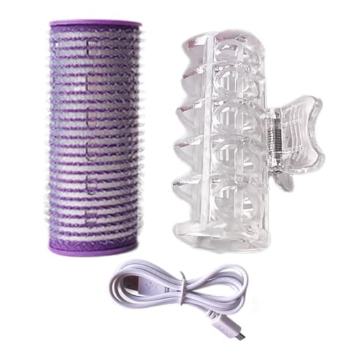 Image of Hair Curlers Rollers | Heated Rollers For Short Hair & Medium Length Hair | Hair Rollers | USB Self-Adhesive Hair Curler Fringe Roller | Usb Heated Hair Curler | Heated Curlers Hair Curling Products