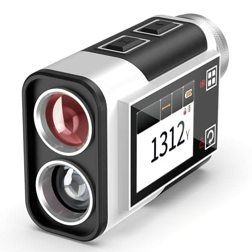Image of CIGMAN Golf Range Finder 1312Yards, ±1M Precision, Side Tuchable Display with Slope Compensation 25MM Eyepiece Rechargeable TYPE-C Laser Rangefinder for Golf Course