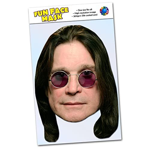 Image of Party People 1 x Ozzy Osbourne - Celebrity Face Mask - Ready To Wear - Ozzy O