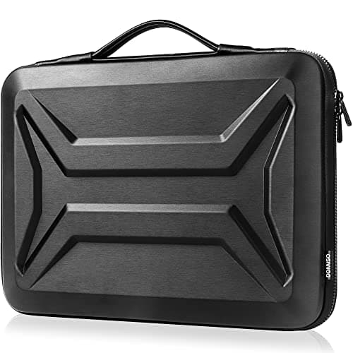 Image of DOMISO 15.6-16 Inch Laptop Hard Case,Waterproof Shockproof Hard Shell Laptop Sleeve Protective Bag with Retractable Handle for Macbook Pro 16/Lenovo ThinkPad/HP ENVY/Dell XPS, Black