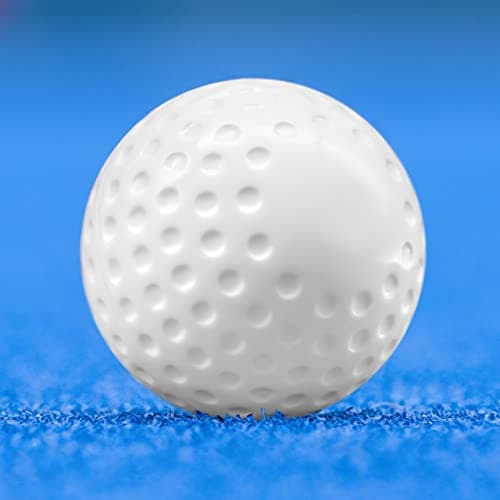 Image of FORZA Match & Training Hockey Balls - Dimpled & Smooth | Complete Range - Tried & Tested By Hockey Wales (Pack of 1, Dimple Training Ball | White)