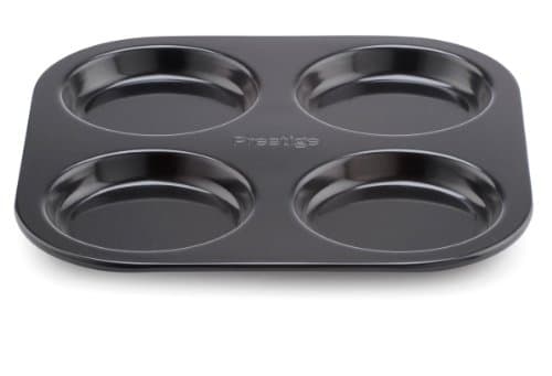 Image of Prestige Inspire Bakeware Yorkshire Pudding Tin, 4 Cup - Black