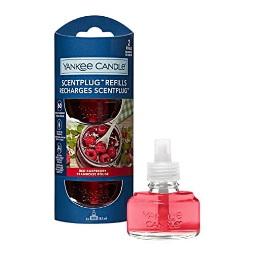 Image of Yankee Candle ScentPlug Fragrance Refills | Red Raspberry Plug in Air Freshener Oil | Up to 60 Days of Fragrance | 2 Count