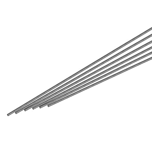 Image of sourcing map Carbon Fiber Rod, 1.5mm x 500mm for RC Plane DIY Tool Wing Tube Quadcopter Arm, Pack of 6