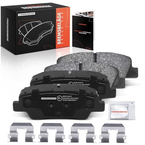 Image of Frankberg Brake Pad Set incl. 4x Pads Rear Compatible with i20 Coupe GB Tucson TL TLE i30 Coupe i20 GB IB Sportage QL QLE Replace# 583023KA35,583023RA70