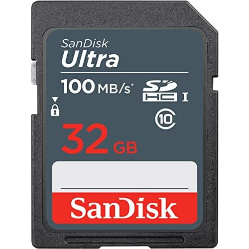 Image of SanDisk Ultra 32GB SDHC Memory Card, up to 100MB/s, Class 10, Black/Grey