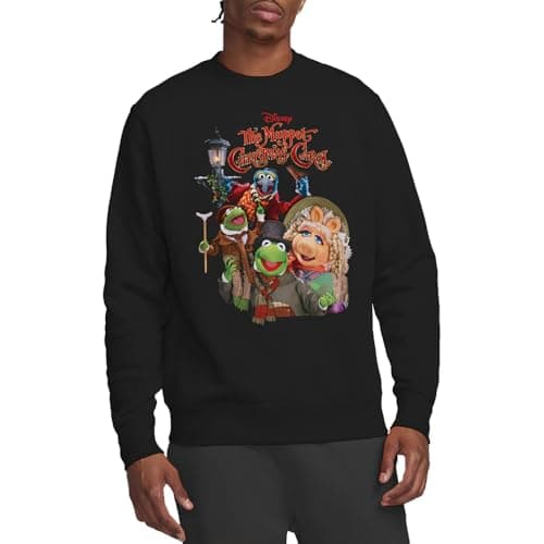 Image of Muppets The Christmas Carol Poster Unisex Sweatshirt, Black, Large