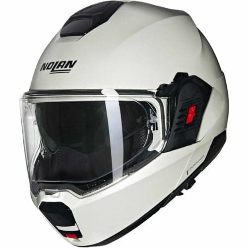 Image of Nolan N120-1 Classico Nobile N-Com Helmet, white perlmutt, M (58)
