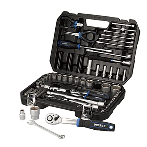 Image of Draper 83 Piece HI-TORQ Socket Set - 21444 - Metric 1/4" and 1/2" Sq Dr Tool Kit