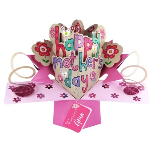Image of Happy Mother's Day To A Wonderful Gran Pop Up Card 3D Greeting Cards POP004M05