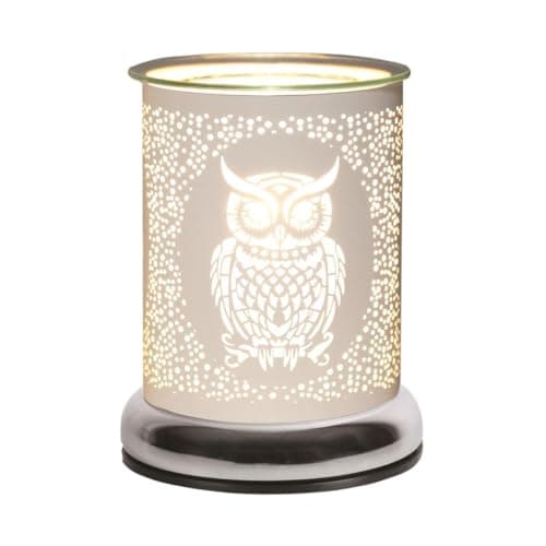 Image of Aroma White Owl Touch Electric Wax Melt Warmer