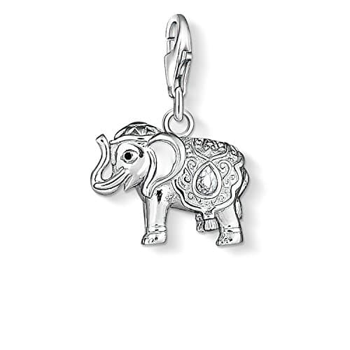 Image of Thomas Sabo Women Charm Pendant Elephant Charm Club 925 Sterling Silver 1050-041-14