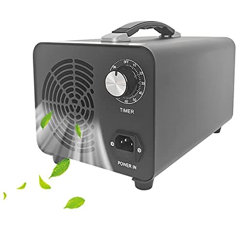 Image of RDJSHOP Home Ozone Generator Portable Ozone Air Purifier with Timer, O3 Air Purifier Commercial Deodorizer Sterilizer for Hotels Basement Pets Rooms, Plug in UK,Black-48000mg/h