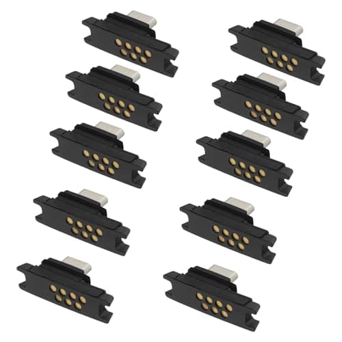 Image of Generic TC51 Sync & Charge Connector for Zebra Symbol TC51 TC510K TC52 TC56 TC57 Handheld Barcode Scanner Mobile Computer, 7-Pin I/O Connector Spare Replacement (ADP-TC51-RGIO1-03) (10PCS)