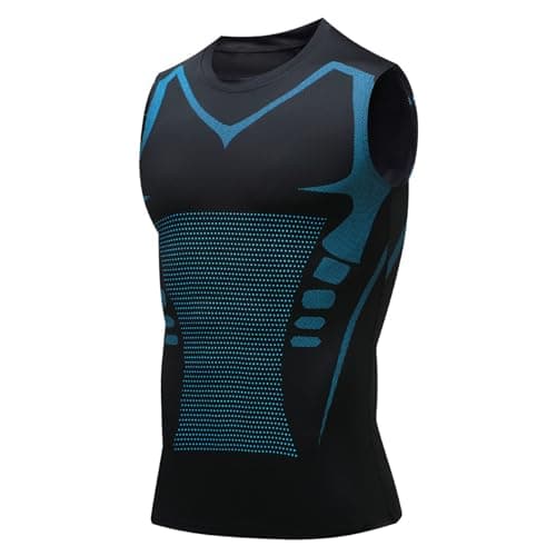 Image of Jeeeun Posture Corrector for Men, Back Posture Corrector for Men, Menionic Tourmaline Posture Corrector Vest (Black,Large)