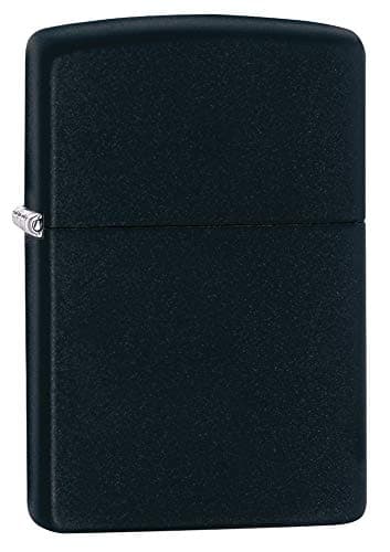 Image of Zippo Windproof Lighter - Base Model - Matt Black, Refillable, Reusable - In Gift Box - Made in the USA