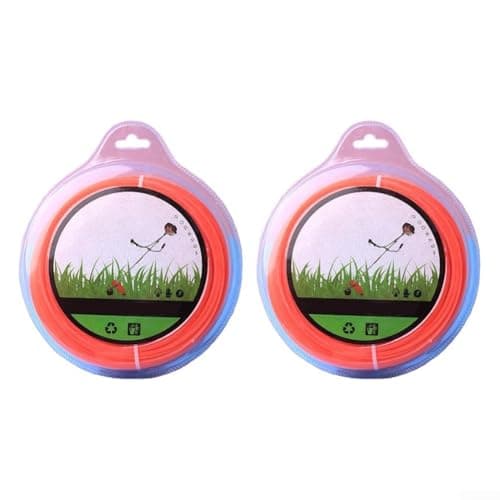 Image of 2 Roll Trimmer Line Set 15m Each for Lawn Trimmer and Models Requiring 2.0mm 2.4mm or 3.0mm Diameter String (2.4mm)