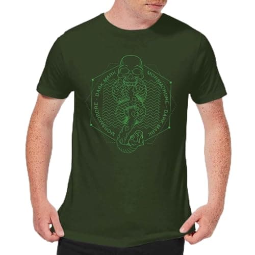 Image of Harry Potter Morsmordre Dark Mark Men's T-Shirt - Forest Green XXL