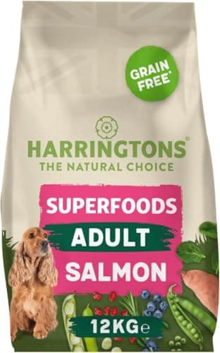 Image of Harringtons Superfoods Complete Grain Free Dry Adult Dog Food Salmon with Veg 12kg - Made with All Natural Ingredients (Packaging may vary)