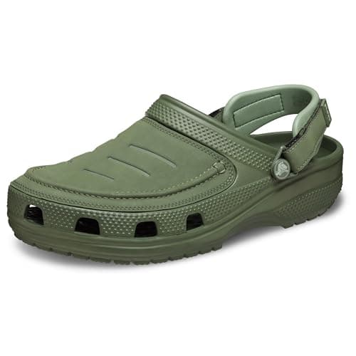 Image of Crocs Men's Yukon Vista II LiteRide Clogs, Army Green, 6 UK Men