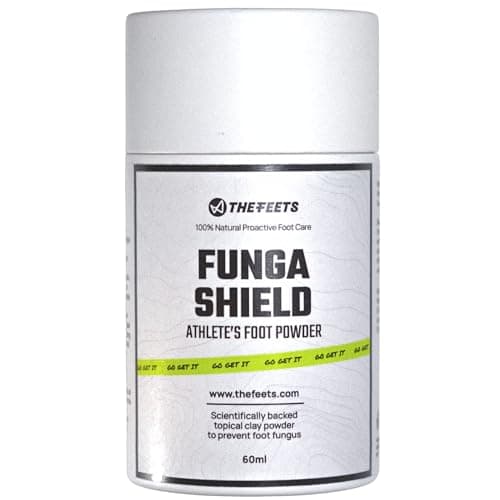Image of The Feets Athlete's Foot Powder - Natural Antifungal Powder for Fungus-Prone, Dry, Irritated Skin - Relieves Redness & Itching - Natural Formula for Healthy Feet - 60g