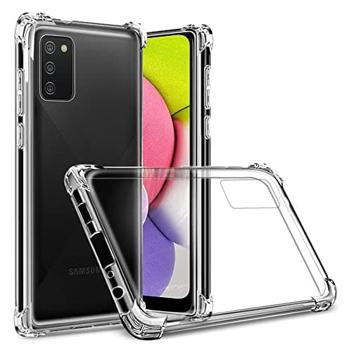 Image of Totill Case for Samsung Galaxy A03s, Crystal Clear Case with Shockproof Bumper Anti-slip, Smartphone Cover Galaxy A03s, funda, Hülle