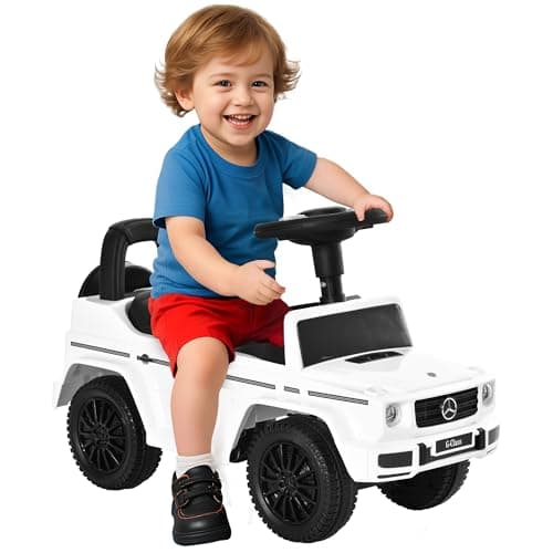 Image of HOMCOM 3 in 1 Kids Ride On Car G350 Licensed Foot To Floor Slider Toddler Push Along NO POWER White 12-36 months