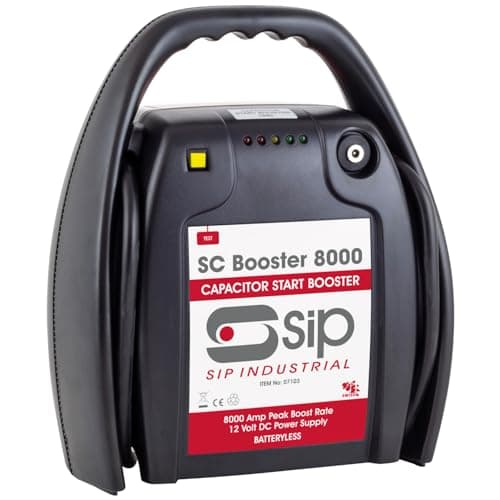 Image of SIP SC 8000 Capacitor Start Booster, Battery Booster Jump Starter Power Pack 12V 8000A