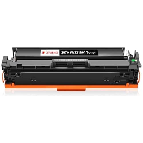Image of Clywenss 207A Black Toner Cartridges (With Chip) Compatible with HP 207A W2210A 207X W2210X for Color LaserJet Pro MFP M283fdw M255dw M255nw M282nw M283 M282 M255 Printer, 1-Pack