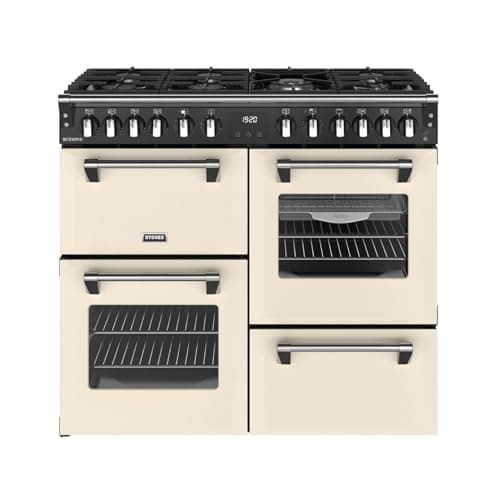 Image of Stoves Richmond 100cm Dual Fuel Range Cooker - Cream - A/A/A Rated