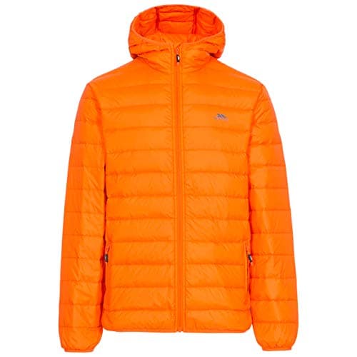 Image of Trespass Mens Stanley Hooded Padded Packaway Jacket - Orange - S