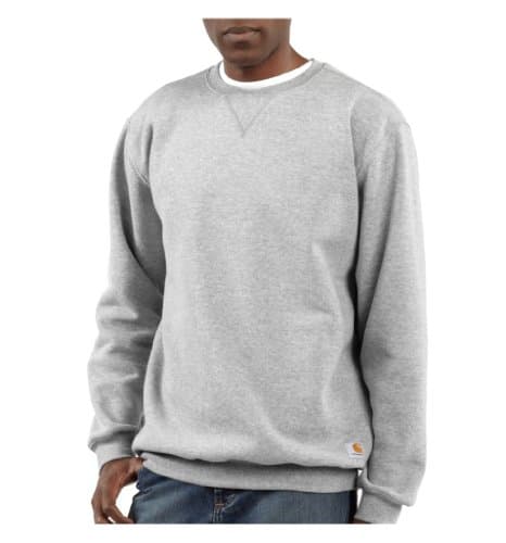 Image of Carhartt Men's Loose Fit Midweight Crewneck Sweatshirt, Heather Grey, XL