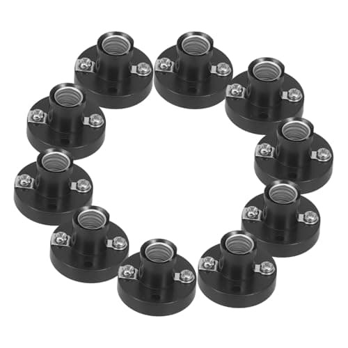 Image of AUTSUPPL 10pcs Miniature Bulb Socket Holder Lamp Holder Screw Base Electrical Experiment Lamp Base Accessories for Home and School Testing