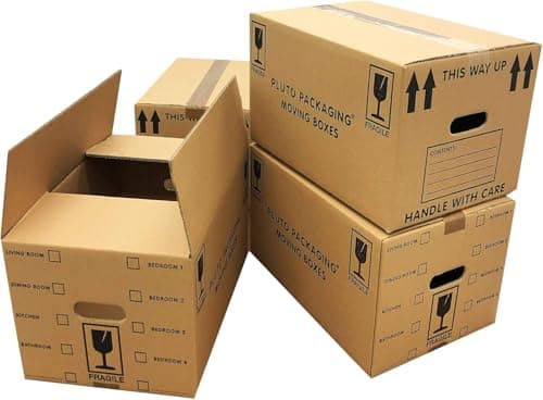 Image of 10 Quality Strong 47cm x 31.5cm x 25cm 44 litres Packing Shipping House Moving Cardboard Boxes