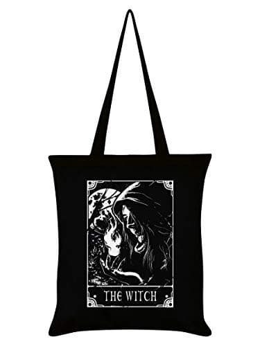 Image of Deadly Tarot The Witch Tote Bag Black 38x42cm