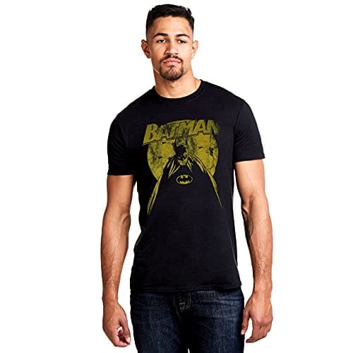 Image of DC Comics Men's Batman Nightfall T Shirt, Black, S UK