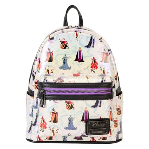 Image of Loungefly Disney Villains Iridescent Mini Backpack