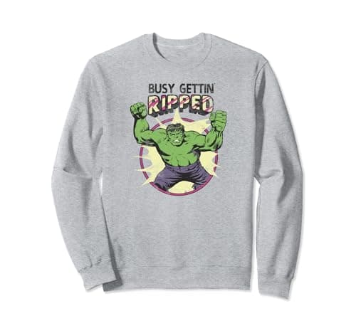 Image of Marvel Hulk Getting Ripped Adult Sweatshirt