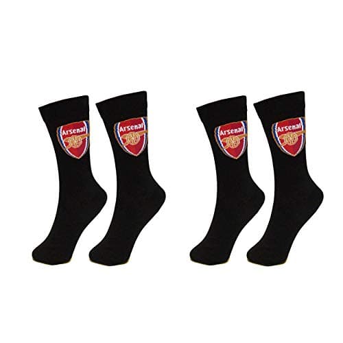 Image of Arsenal Socks - 2 Pack One Size Black