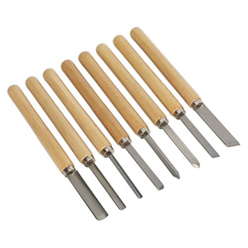 Image of Sealey Ak60/8 Wood Turning Chisel Set 8Pc