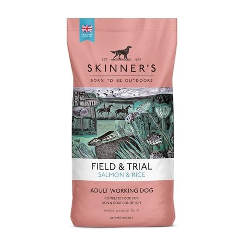 Image of Skinners Field & Trial Salmon & Rice 15kg , Complete Dry Adult Working Dog Food, Gentle Digestion, Glossy Coat