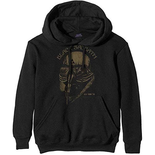 Image of Rock Off officially licensed products Black Sabbath US Tour 1978 Ozzy Osbourne Official Unisex Hoodie Hooded Top (X-Large)