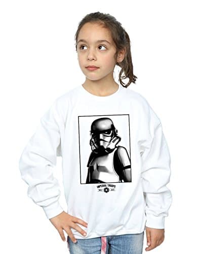 Image of Star Wars Girls Imperial Troops Sweatshirt White 9-11 Years