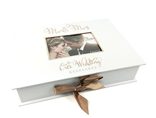 Image of ukgiftstoreonline Wedding Gift Keepsake Box With Mr and Mrs