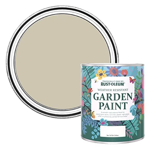 Image of Rust-Oleum Beige Mould Resistant Garden Paint in Matt Finish - Silver Sage 750ml