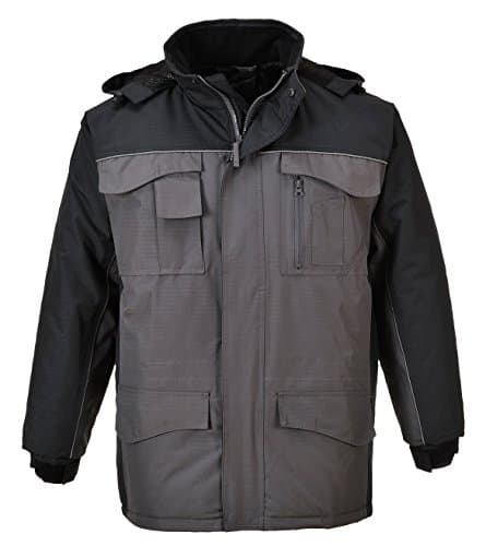 Image of Portwest RS Parka, Size: XS, Colour: Black/Grey, S562BYRXS